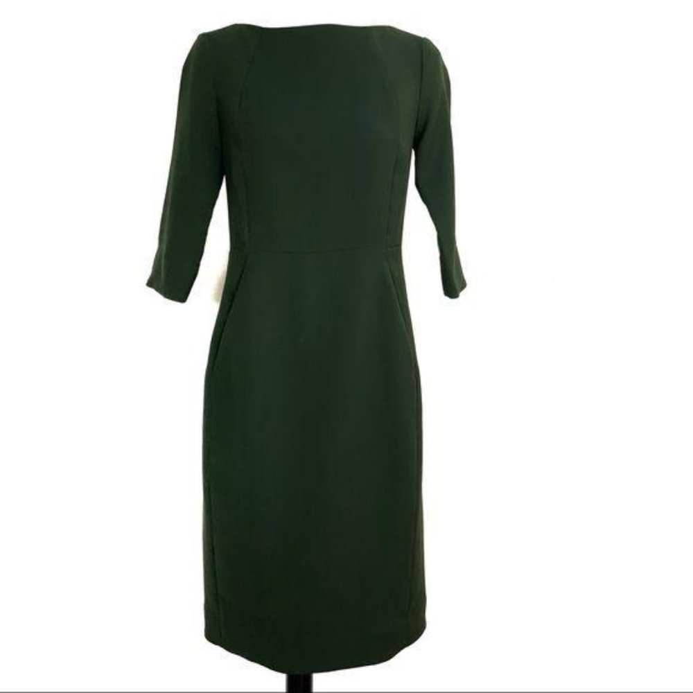 COS Sheath Dress Size 6 US Green Structured